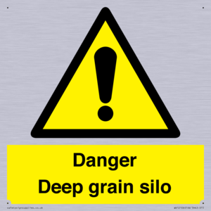 Danger Deep grain silo